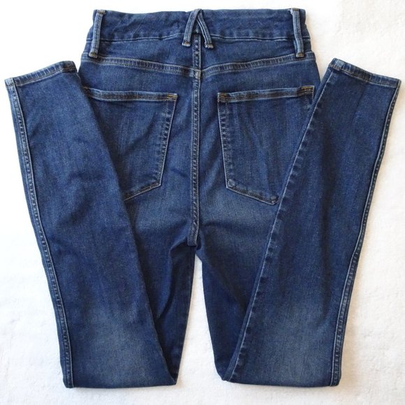 Good American Good Curve Skinny Jeans | Dark Wash | EUC | 0/25 - Picture 10 of 11
